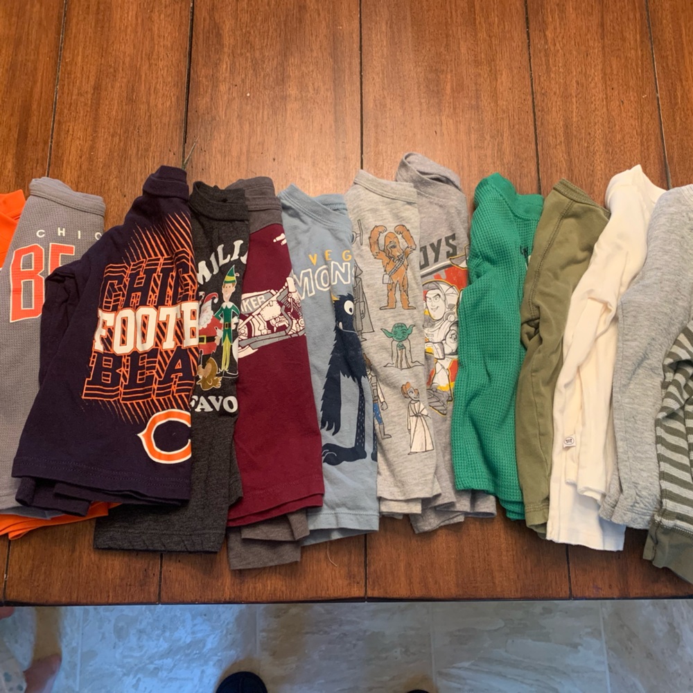 2T long sleeve shirt bundle